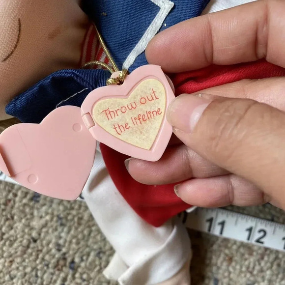 Vintage Precious Moments Timmy 1986 Sailor Doll Applause 4580 Heart Pendant - Picture 8 of 9